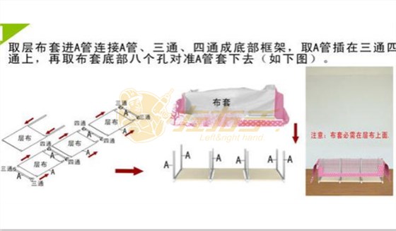 拉链布衣柜安装步骤1