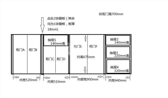 柜门怎么算尺寸图解